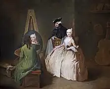 L'atelier del pittore 1740