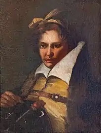 Young man with helmet by Giandomenico Tiepolo