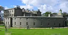 Cairness House showing the hemicycle at the rear