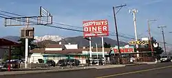 Roadside business in Devore along former historic U.S. Route 66 (Cajon Boulevard)