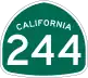 State Route 244 marker