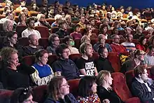 a full cinema auditorium prior to a screening at Cambridge Film Festival