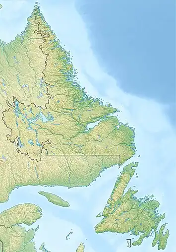 Map of Newfoundland and Labrador