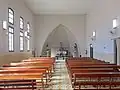 Inside the school chapel.