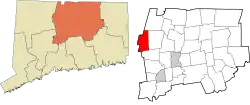 Canton's location within the Capitol Planning Region and the state of Connecticut