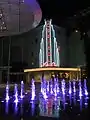 Capitol Piazza's fountain at night