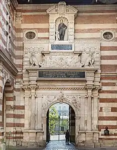 The triumphal portal of Henry IV courtyard.