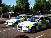 South Wales Police vehicles pictured in 2012