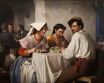 Carl Bloch: In a Roman Osteria, Danish National Gallery, 1866.