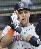 Picture of Carlos Beltran, outfielder for the Houston Astros in 2017