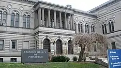 The Carnegie Library of Pittsburgh, part of the Carnegie Institute complex