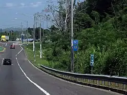 PR-111 near its junction with PR-119 in San Sebastián