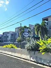 PR-2 west near PR-864 intersection in Hato Tejas barrio