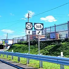 PR-29 at its junction with PR-168 in Hato Tejas