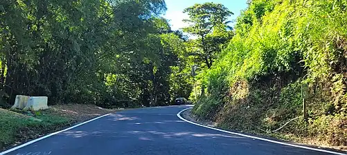 Southbound beginning of PR-810 in Achiote, leaving PR-164 junction