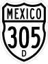 Federal Highway 305D shield