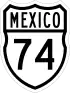 Federal Highway 74 shield