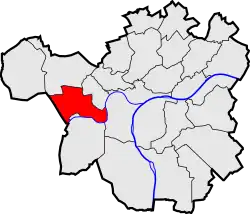 Location of Flawinne in Namur