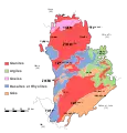 Geological map of the Morvan