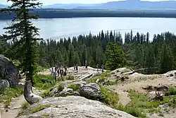 Cascade Canyon trail overlook