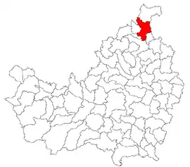 Location in Cluj County