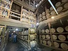 Casks of Jack Daniel's Whiskey