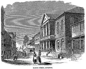 Harbour Street, Kingston, Jamaica, 1861