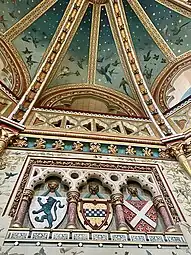 Gothic Revival - Drawing room of the Castell Coch, Tongwynlais, Wales, by William Burges, 1891