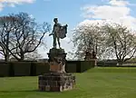 Statue of Apollo Belvedre and Pedestal about 90m south-east of Atlas Fountain