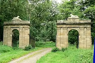 Gate Piers at Swinston Lodge, Culzean Castle