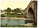 Bridge the river Elwy, St. Asaph, Wales. (Photo c1900