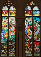 Our Lady of Victory by Józef Mehoffer, 1896–1897, stained glass window in Fribourg Cathedral