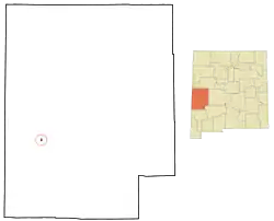 Location of San Francisco Plaza, New Mexico