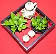 A plate of betel nut in a Vietnamese wedding