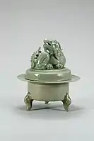 Goryeo celadon incense burner with Girin mystical animal