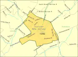 Census Bureau map of Califon, New Jersey