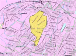 Census Bureau map of North Caldwell, New Jersey