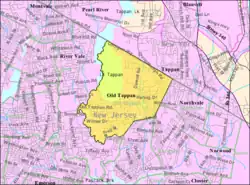 Census Bureau map of Old Tappan, New Jersey