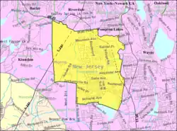 Census Bureau map of Pequannock Township, New Jersey