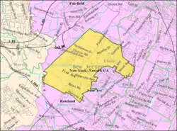 Census Bureau map of West Caldwell, New Jersey