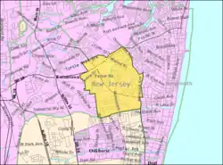 Census Bureau map of West Long Branch, New Jersey