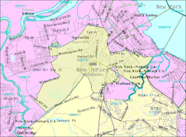 United States Census Bureau map of Parlin, New Jersey