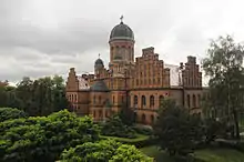 A building in red brick