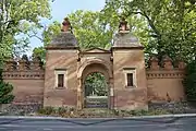 Henry IV portal of the castle of Pibrac.