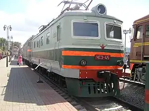 ChS3-45 at the Moscow Railway Museum, Rizhsky station