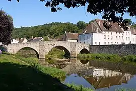 The Romanesque bridge in Chambon-sur-Voueize