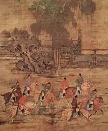 Eight riders in Spring, Song dynasty.