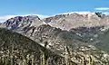 Mt. Chapin, Mt. Chiquita, and Ypsilon Mountain seen from southeast