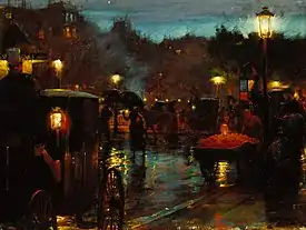 Paris at night, 1889. Terra Foundation for American Art