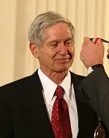 Image 4Charles Keeling, receiving the National Medal of Science from George W. Bush, in 2001 (from History of climate change science)